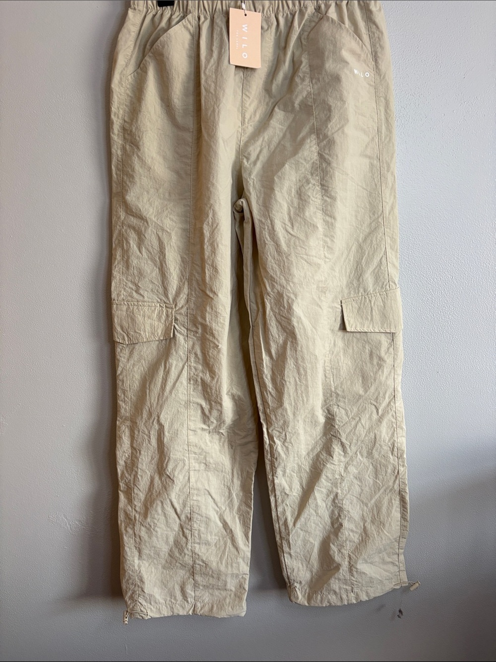 Willo Men's Beige Cargo Pants - Relaxed Utility Style